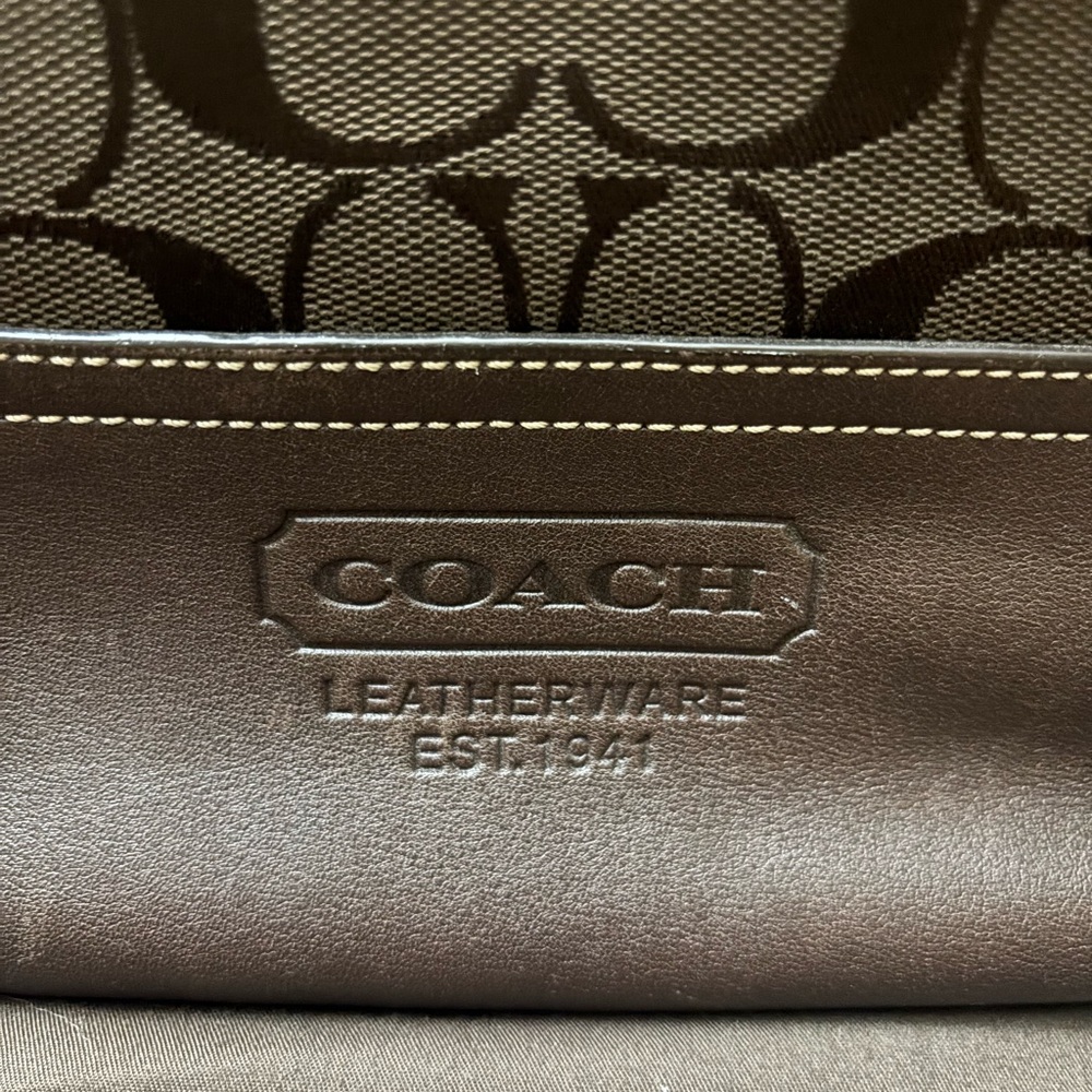Coach Women’s Signature Canvas Bag in Brown - Picture 2 of 7